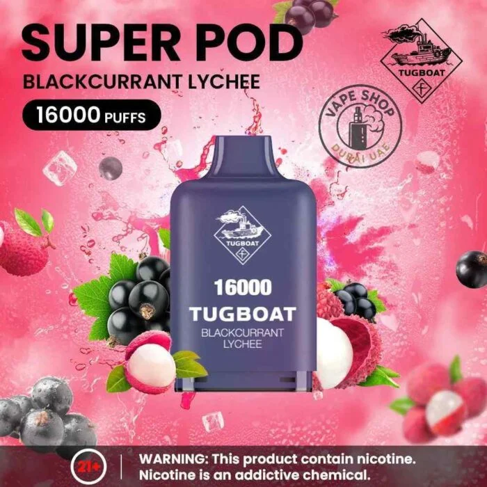 Tugboat-Blackcurrent-Lychee-16000-Puffs-5_-700x700 Tugboat Flavour Replacement Pod 16,000 Puffs - Image 1