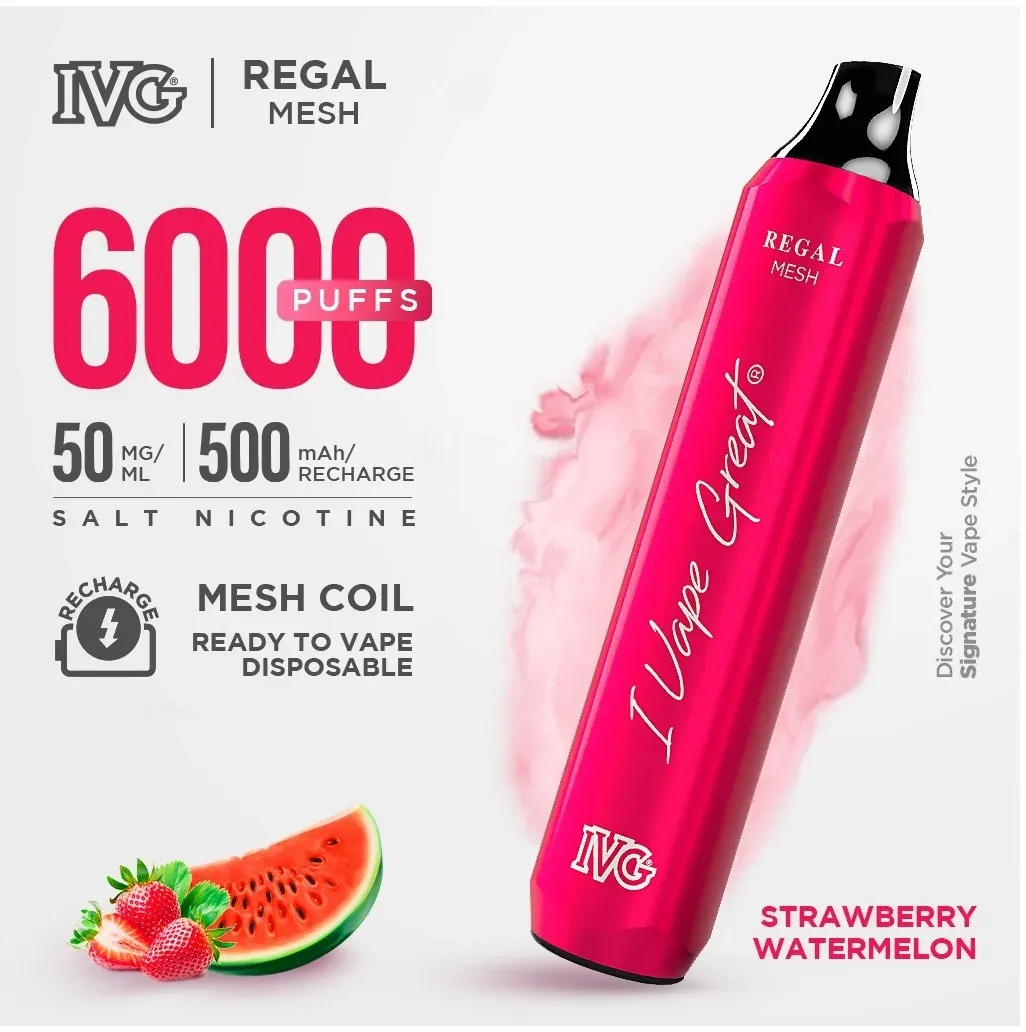 STRAWBERRY-WATERMELON-jpg IVG 6,000 Puffs - Image 1